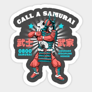 Samurai Service Sales Call Sticker